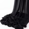 MLMW Black Chiffon Fabric by the Yard Sheer Fabric for Draping