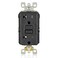 Leviton Dual-Function AFCI/GFCI Outlet, 20 Amp, AGTR2-E, Black
