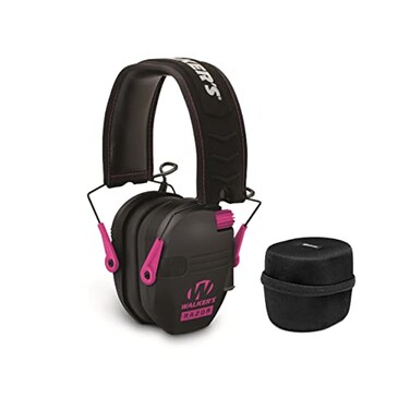 Walker's Razor Slim Electronic Earmuffs (Black and PinkBundle