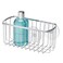 iDesign InterDesign Suction, Rectangle Basket, Polished Stainless Steel