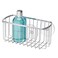 iDesign InterDesign Suction, Rectangle Basket, Polished Stainless Steel