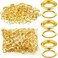 WILLBOND 1/2 Inch 500 Pcs Grommets and Washers Eyelet Kit, Gold
