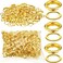 WILLBOND 1/2 Inch 500 Pcs Grommets and Washers Eyelet Kit, Gold