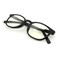 JS Blue Light Blocking Glasses, Hua Oval Black Frame, LCD Lens
