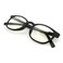 JS Blue Light Blocking Glasses, Hua Oval Black Frame, LCD Lens