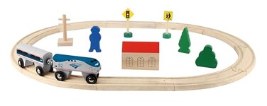 Daron Worldwide Trading Daron Amtrak Wooden Train Set (20 Piece