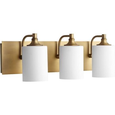 Quorum 5009-3-80 Celeste 24.5" 3-Light Bath Vanity in Aged Brass