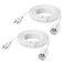 Cable Matters 2-Pack Hanging Light Cord with Switch, 15ft, White