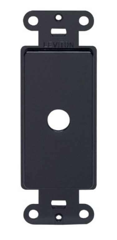 Leviton Decora Plastic Adapter For Rotary Dimmers, 80400-E, Black