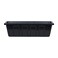Novelty RootVessel Poly-Pro Plastic Flower Box Planter, Black, 18-Inch