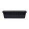 Novelty RootVessel Poly-Pro Plastic Flower Box Planter, Black, 18-Inch
