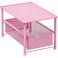 Simple Houseware Stackable Under Sink Sliding Basket Drawer, Pink