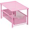 Simple Houseware Stackable Under Sink Sliding Basket Drawer, Pink