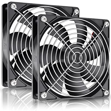 GDSTIME 5Volt 120mm x 25mm DC Brushless Cooling Fan 2-Pin, 2-Pack