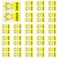 Qeeenar Sign Here Flags Sticky Tab for Document, Yellow, Notarize