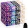 Sumind 48 Pcs Pieces D6 Dice Counters with 2 Bag, GalaxyMarble