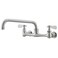 Homevacious Kitchen Sink Faucet Wall Mounted 8" Centers 8" Adjustable Centers