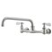 Homevacious Kitchen Sink Faucet Wall Mounted 8" Centers 8" Adjustable Centers