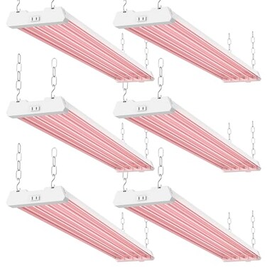 Sunco Lighting Sunco 6 Pack 4FT Full Spectrum LED Grow Lights, 80W, Super Bright