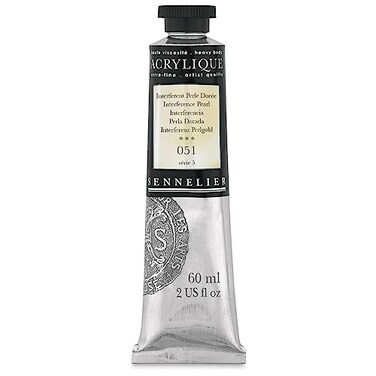 Sennelier Extra-Fine Artists' Acrylic, 60ml, Interference Pearl S5