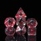 Cusdie 7-Die Dice DND, Polyhedral Dice Set Filled with Animal(Bat