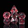 Cusdie 7-Die Dice DND, Polyhedral Dice Set Filled with Animal(Bat