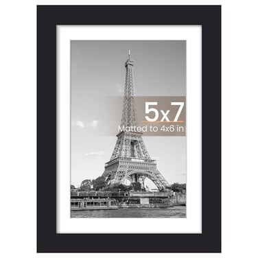upsimples 5x7 Picture Frame, Wall Decor Photo Frames, Black 1 Pack