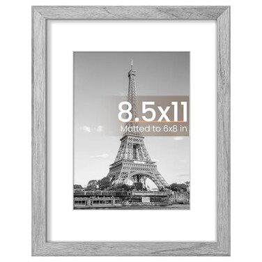 upsimples 8.5 By 11 Picture Frame, Certificate Frames, Gray 1 Pack