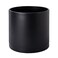 D'vine Dev Plastic Planter Pot with Saucer, 12 in, Black, 74-X-B-3