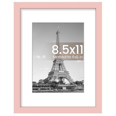 upsimples 8.5 By 11 Picture Frame, Certificate Frames, Pink 1 Pack