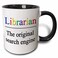 3dRose Librarian The Original Search Engine 11oz Two-Tone Black Mug