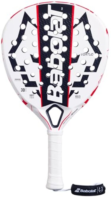 Babolat Technical Vertuo Juan Lebron Padel Racket (White/Black/Red