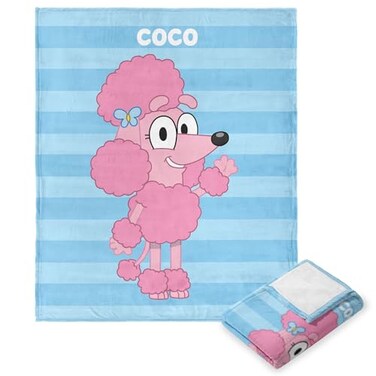 Northwest Bluey Silk Touch Throw Blanket, 50" x 60", Roll Call Coco