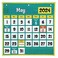 Really Good Stuff Space-Saver Calendar Pocket Chart, 1 Pocket Chart