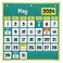 Really Good Stuff Space-Saver Calendar Pocket Chart, 1 Pocket Chart