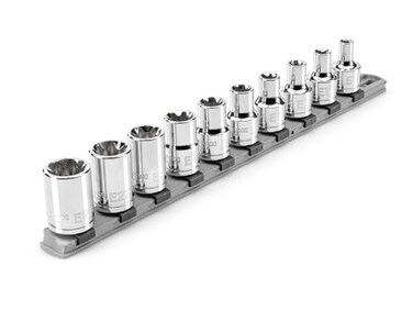 TEKTON 1/2 Inch Drive External Star Socket Set, 10-PieceSHD92117