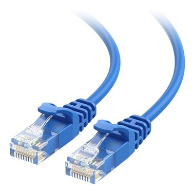 Cable Matters 10Gbps Snagless Thin Cat 6 Ethernet Cable, 25ft, Blue