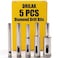 Drilax 5-Pc Diamond Drill Bit Set 3/16 to 1/2 Inch for GlassTile