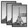 upsimples 12x18 Poster Frame, Easy Slide-In Assembly, Black, 3 Pack