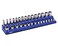 ARES 60008 30-Pc 3/8-In Blue/Black Metric Magnetic Socket Organizer