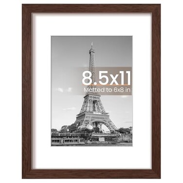 upsimples 8.5 By 11 Picture Frame, Certificate Frames, Brown 1 Pack