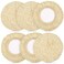 Tallew 6 Pcs Wool Buffing Pads Hook Loop for Drill Polisher, 3 Inch