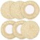Tallew 6 Pcs Wool Buffing Pads Hook Loop for Drill Polisher, 3 Inch