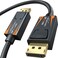 KabelDirekt – 16K Gaming DisplayPort Cable 2.1 – 3ft – DP80, 80Gbps