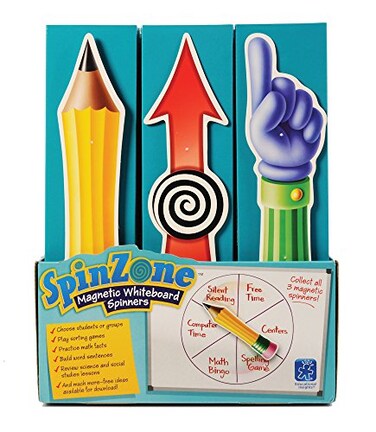 Educational Insights SpinZone Magnetic Whiteboard Spinners Set of 24