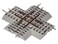 Lionel 90-Degree FasTrack Crossover Section for O Gauge Model Trains