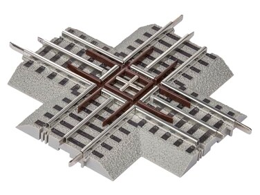 Lionel 90-Degree FasTrack Crossover Section for O Gauge Model Trains