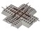 Lionel 90-Degree FasTrack Crossover Section for O Gauge Model Trains
