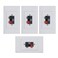 USHANLIN Speaker Wall Plates with Terminal Block (4Pack, 2 Terminal