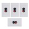 USHANLIN Speaker Wall Plates with Terminal Block (4Pack, 2 Terminal